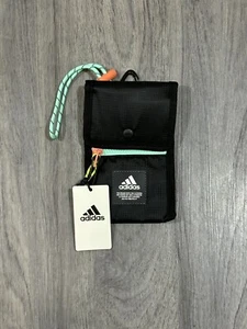 NWT Authentic ADIDAS Black Neck Pouch Small Crossbody Bag Unisex - Picture 1 of 4