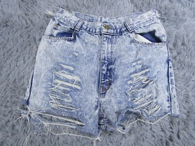 No Excuses Shorts Womens 12 Denim Summer Jean Light Washed Jorts Distressed - Image 1 of 4