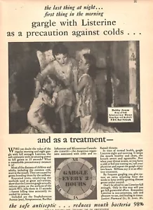 VINTAGE 1931 LISTERINE MOUTHWASH ANTISEPTIC PRINT AD - Picture 1 of 1