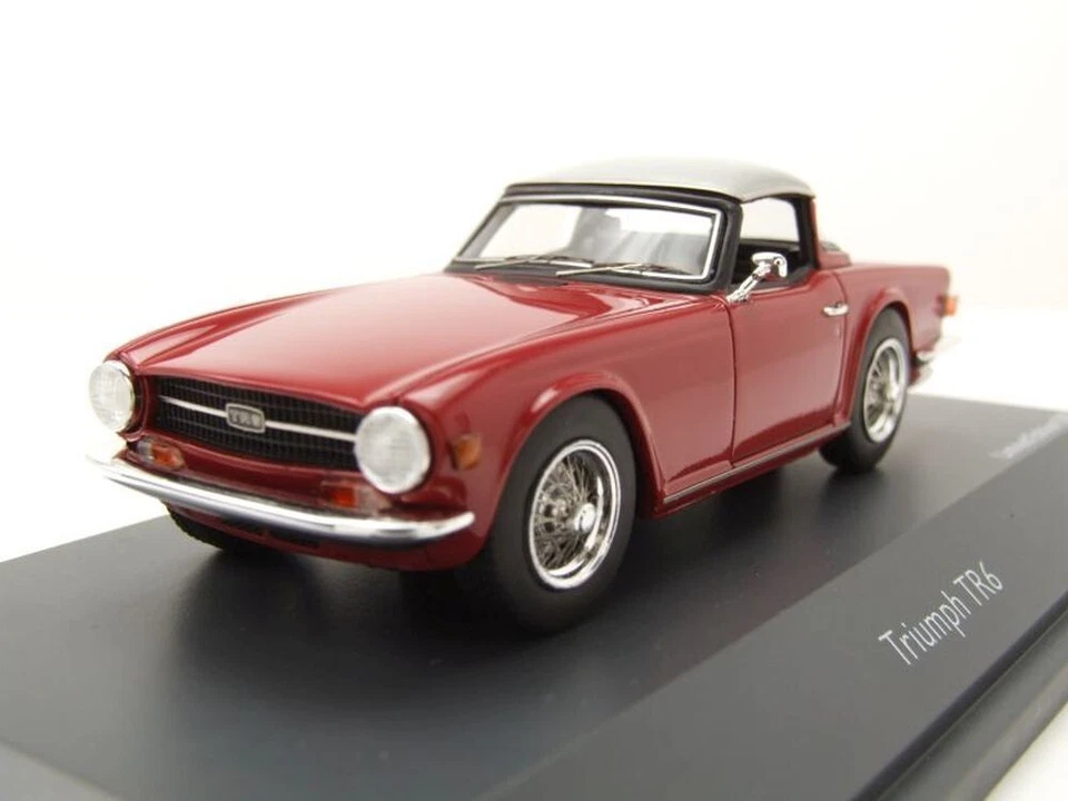 TRIUMPH TR6 SURREY HARD TOP 1968 RED WINE SCHUCO 450912900 1 43 ROUGE RESINE