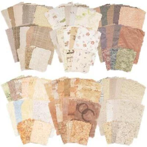 168 pcs Scrapbook Paper and Embossed Textured Paper Assorted Set - 6 Pack Mixed - Picture 1 of 17