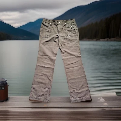 Pantalones cargo Calvin Klein caqui informales 100 % algodón pierna recta exterior talla 10 Foto 1 de 4