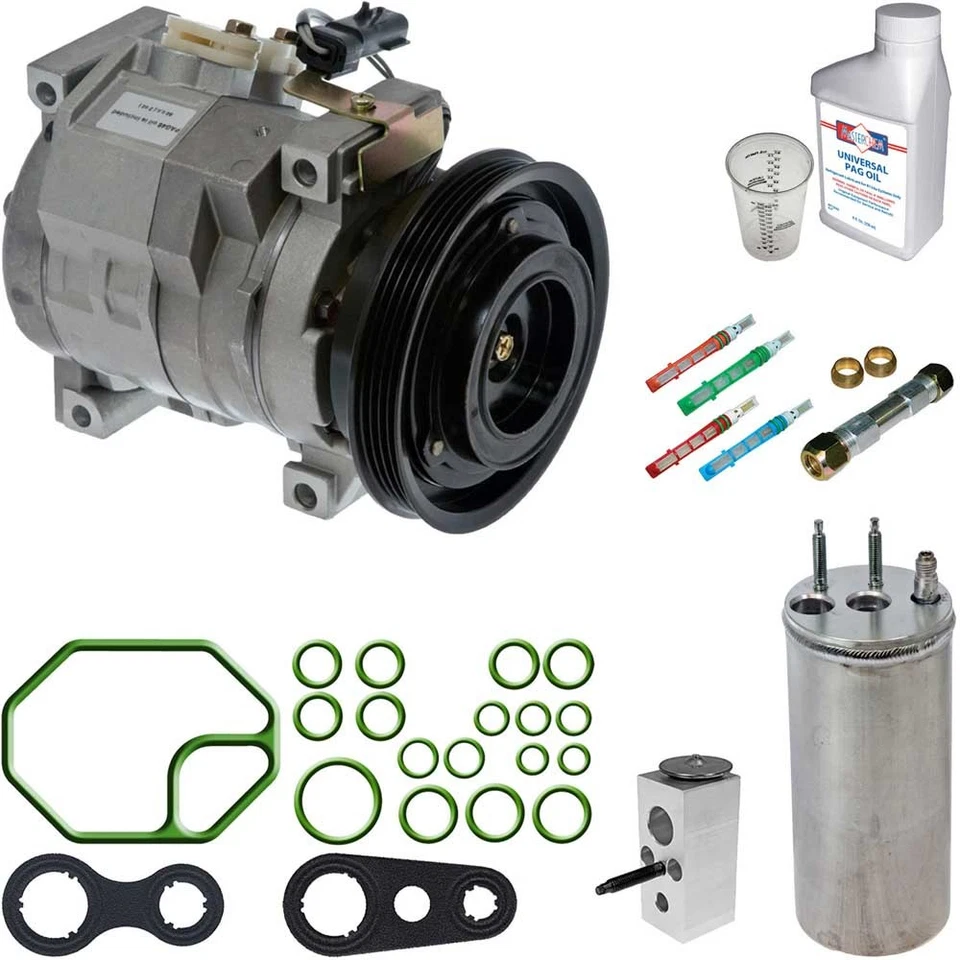 Compresor de aire acondicionado Omega para Dodge Neon 2003 2004 2005 con kit de reparación de aire acondicionado DAC Foto 1 de 1