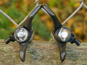 Suntour Command Thumb Shifter Set Vintage Accushift 7 Speed Touring MTB Ratchet - Picture 1 of 5