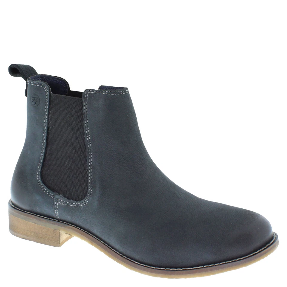 Damen Leder Chelsea Boots zum Überziehen Rot Oliv Grau Damen Frank James Aintree