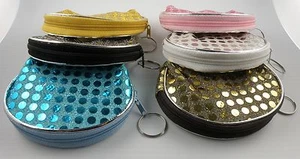 Two Small Purses Shiny Sequin Fabric Assorted Colors - Picture 1 of 15