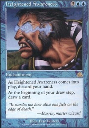 Heightened Awareness ~ Heavily Played Prophecy MTG Magic UltimateMTG Blue Card - Image 1 of 1
