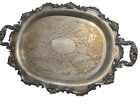 Vintage Poole Silver Company Large Serving Tray
