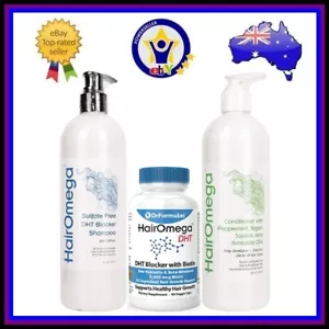 DR FORMULAS HAIROMEGA + SHAMPOO + CONDITIONER DHT Blocker Biotin Hair Omega - Picture 1 of 7
