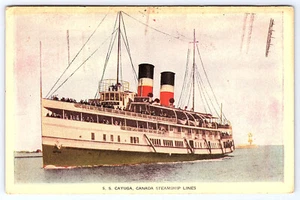 Ship S.S. Cayuga Transportation  Canada Steamship Lines Postcard B832 - Picture 1 of 2