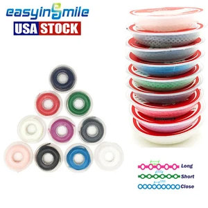 10pcs Dental Power Chains Orthodontic Materials Colored Elastic Long Short Close - Picture 1 of 15