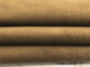 Microsuede, Faux Suede Fabric solid Pecan Color 56" W, W/Backing Soft & Supple - Picture 1 of 5