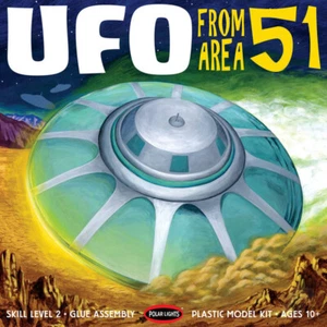 Polar Lights Area 51 UFO Alien Flying Saucer Spaceship Plastic Kit - Picture 1 of 1