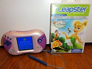 Leapfrog Leapster 2 System Bundle con gioco Disney Fairies testato funzionante - Foto 1 di 8