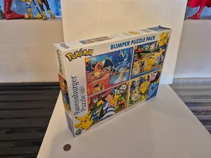 Pokemon Bumper Jigsaw Pack, 4 x 100 Piezas, Ravensburger, Completo, Combinar - Imagen 1 de 5