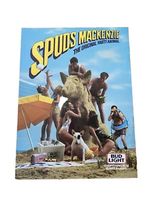 Spuds Mackenzie Poster Orig. Party Animal 80s Bud Light Poster Man Cave 17"X 23" - Picture 1 of 9
