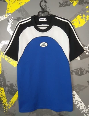 Adidas Equipment Vintage Jersey Football Shirt Blue Mens Size L ig93 - Image 1 of 4