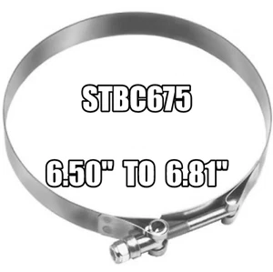 DIXON 6-3/4 inch Stainless Steel T-Bolt Hose Clamp - STBC675 - Picture 1 of 2