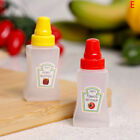 1/2/4pcs/set Mini Tomato Salad Dressing Bottle Portable Small Sauce Container