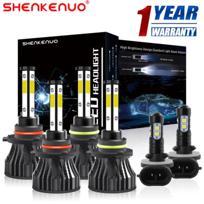 9005 9006 881 LED Headlights+Fog Light Bulb For Freightliner Columbia 2005-2017 - Image 1 of 4