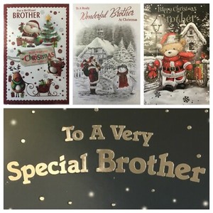 BROTHER CHRISTMAS CARD 5.5"x7.5" see xmas offer