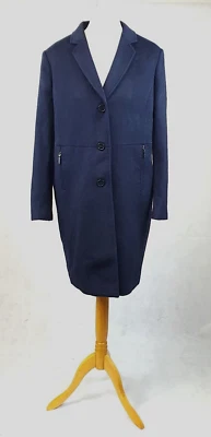 Pure Collection Cashmere Blend Coat Navy Blue Size 20 UK RRP £299 BOX1 CC 01 - Image 1 of 4