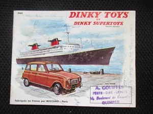 CATALOGUE DINKY TOYS 1962 ORIGINE BON ETAT MAIS GRIBOUILLE 20 PAGES 12x15.5CM - Imagen 1 de 2
