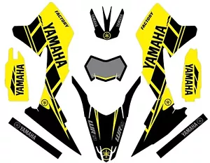 Graphics for a Yamaha WR250r WR 250r 2006-2018 Decals Yellow Retro - Picture 1 of 1