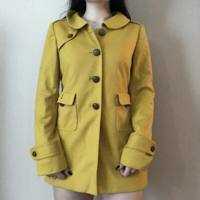 Ann Taylor Loft Yellow Jacket Pea Coat - Image 1 of 3