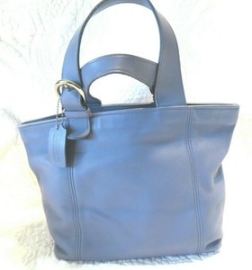 blue coach tote bolsa