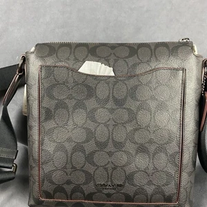 coach Hand Bag crossbody back pack shoulder Strap black jI077 - Picture 1 of 8