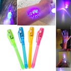 1/5Pcs Magic Drawing Combo Invisible Ink Pen Painting Marker Uv Light 2 In 1