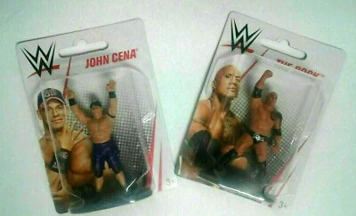 Nuevo WWE Mattel The Rock John Cena Figura Juguete Figura 3" Figura de Acción Lucha Libre Foto 1 de 2
