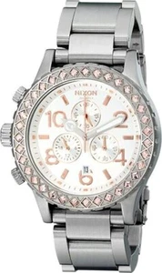 NON-WORKING Nixon A0371519 Men's Watch 42-20 Chronograph Link Bracelet - Picture 1 of 1