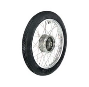 Komplettrad 1,5x16 Zoll, Alufelge poliert, Edelstahlspeichen, Heidenau-Reifen K4 - Bild 1 von 1