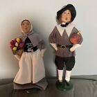Pair Of Byer’s Choice 1996 “The Carolers” Pilgrim Man And Woman