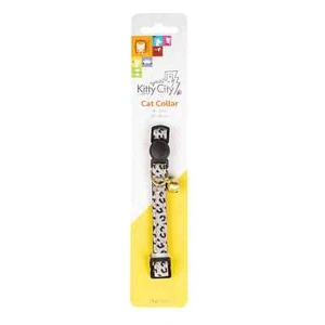 Kitty City Reflective Breakaway Quick Release Cat Collar Leopard Print 8-12in - Picture 1 of 4