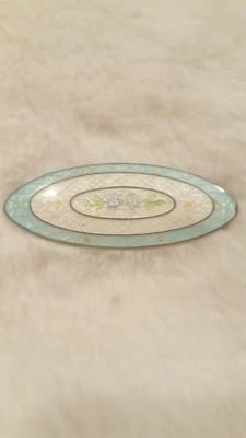 Antiguo broche floral Cloisonne en plata de ley de Watson Company Foto 1 de 2