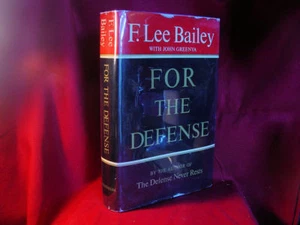 For The Defense by F Lee Bailey inscribed 1st edition, association copy - Foto 1 di 5