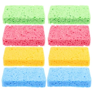8 Pcs Cleaning Sponge Scrub Double-sided Sponges Scrubber Countertop - Picture 1 of 12