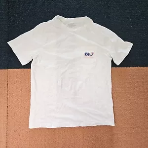 Vineyard Vines Whale Logo Youth Pocket T-Shirt Small White Graphic SS K7a - Picture 1 of 9