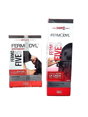 FERMODYL FERMO FIVETREATMENT {1 шампунь 400 мл и 12 ампул 6 мл Ea.} - Изображение 1 из 4