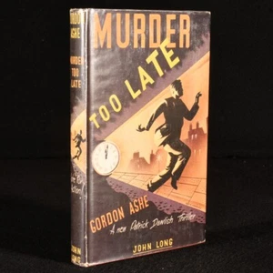1960 Murder Too Late Gordon Ashe Creasy First Edition Crime Detective Dust Wr... - Picture 1 of 6