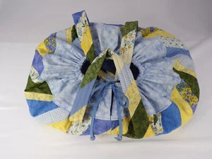 Übergroßer handgefertigter Kasserolle Träger 17" x 11" x 4" blau, gelb, grün D23 - Bild 1 von 8