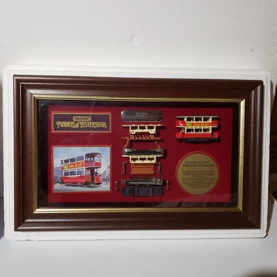 Matchbox Yesteryear Y15 1920 PRESTON TRAM CAR in Serial Numbered FRAMED CABINET - Image 1 of 4
