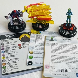 Heroclix Random Lot Of 3 Professor Zoom #053a Brainiac #063 Magento Realist #050 - Picture 1 of 9