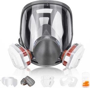 Rímel respiradora facial completa 6800 reutilizable con filtros antiniebla polvo - Imagen 1 de 12