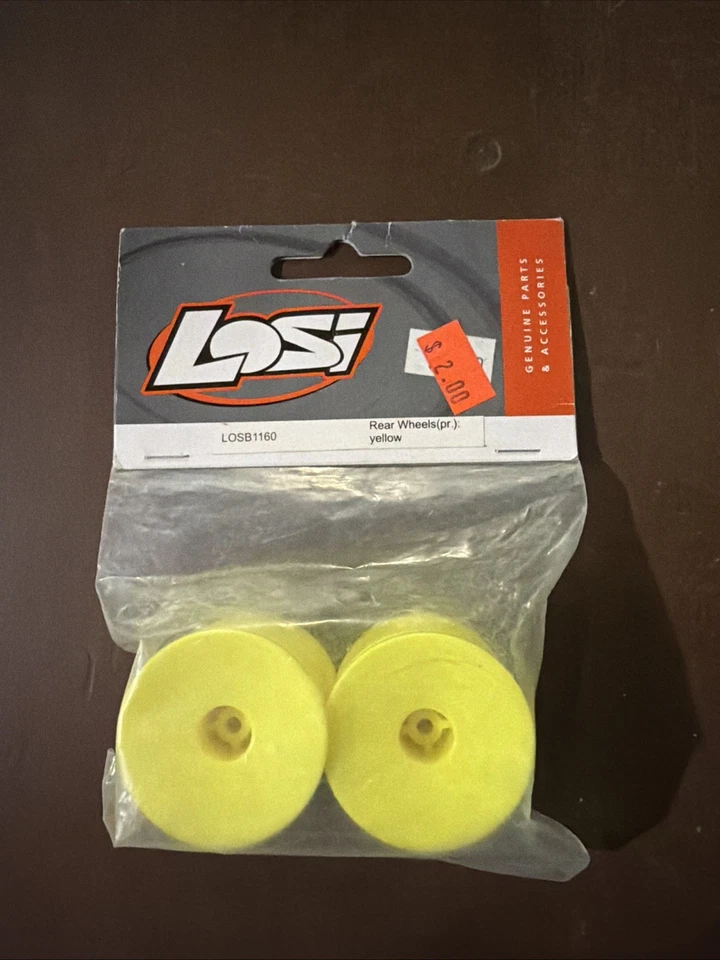 LOSI LOSB1160 REAR WHEELS (PAIR) YELLOW B69 - Image 1 of 2