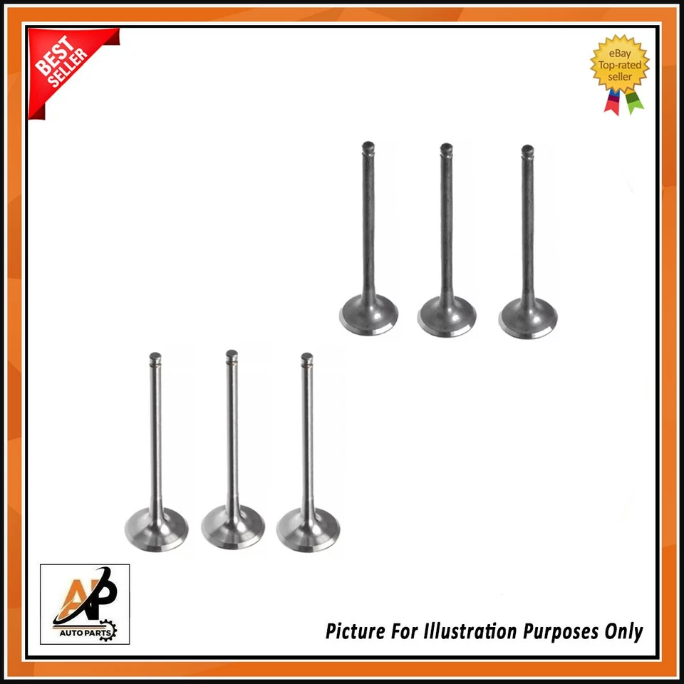 INLET VALVE & EXHAUST VALVE FOR PEUGEOT 308 1.2 HNS (EB2ADTS) PETROL ENGINE x 6 - Image 1 of 1