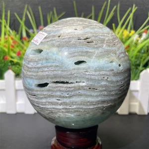 Bola mineral de cuarzo de curación de cristal esfera de hemimorfita natural de 3,5 lb 4,2" - Imagen 1 de 10